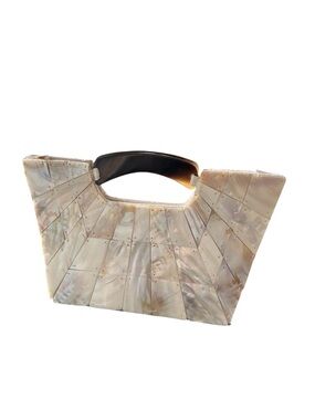 Vintage Mother of Pearl Abalone
Shell Purse Handheld Coastal